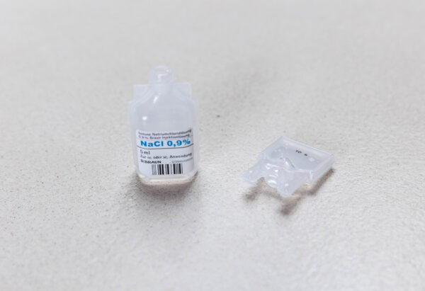 NaCl (0.9% Saline Solution) – 5ml  for injection and nasal sprays