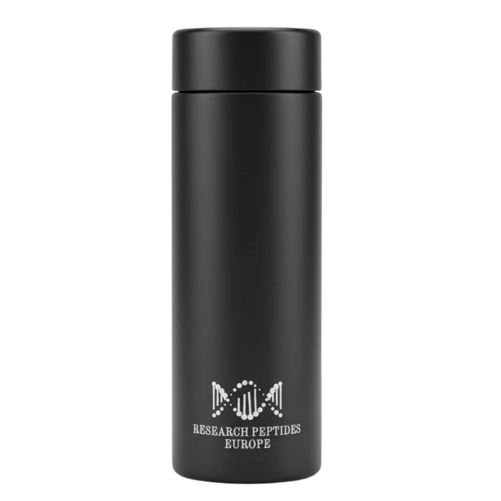 Black container with thermometor